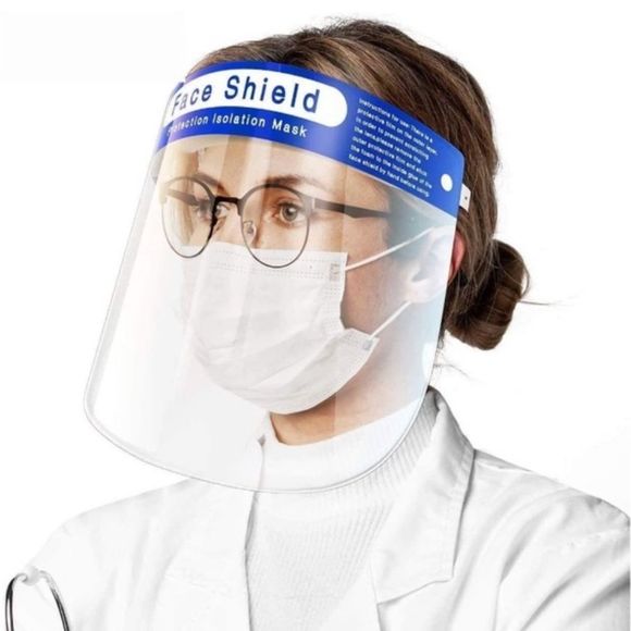 Safety Face Shield Clear Package of 10 - Picture 5 of 5